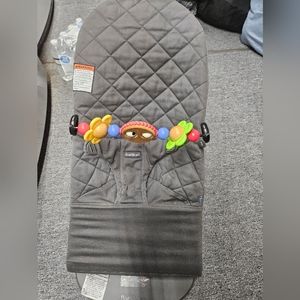 Used BabyBjörn Bouncer Bliss, Cotton, Classic Quilt, Anthracite